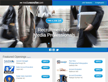 Tablet Screenshot of mediarecruiter.com